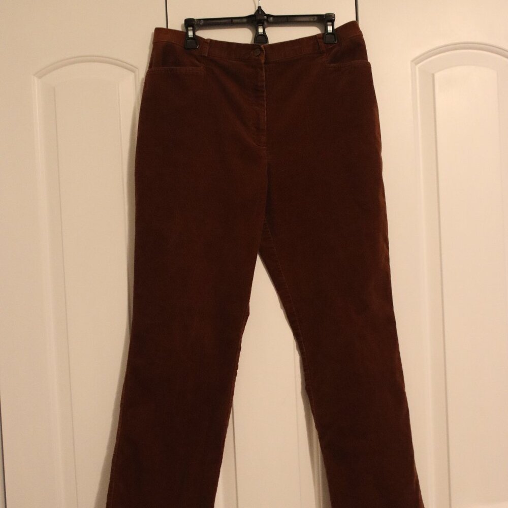 ORVIS brown corduroy boot cut jeans size 14
